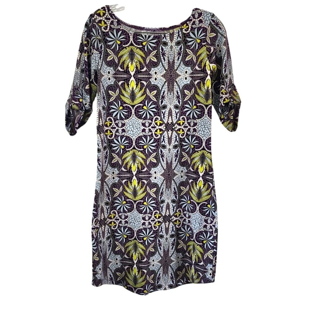 Soybu stretch activewear workout Multicolored Textured dress Size Medium